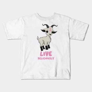 Live deliciously Kids T-Shirt